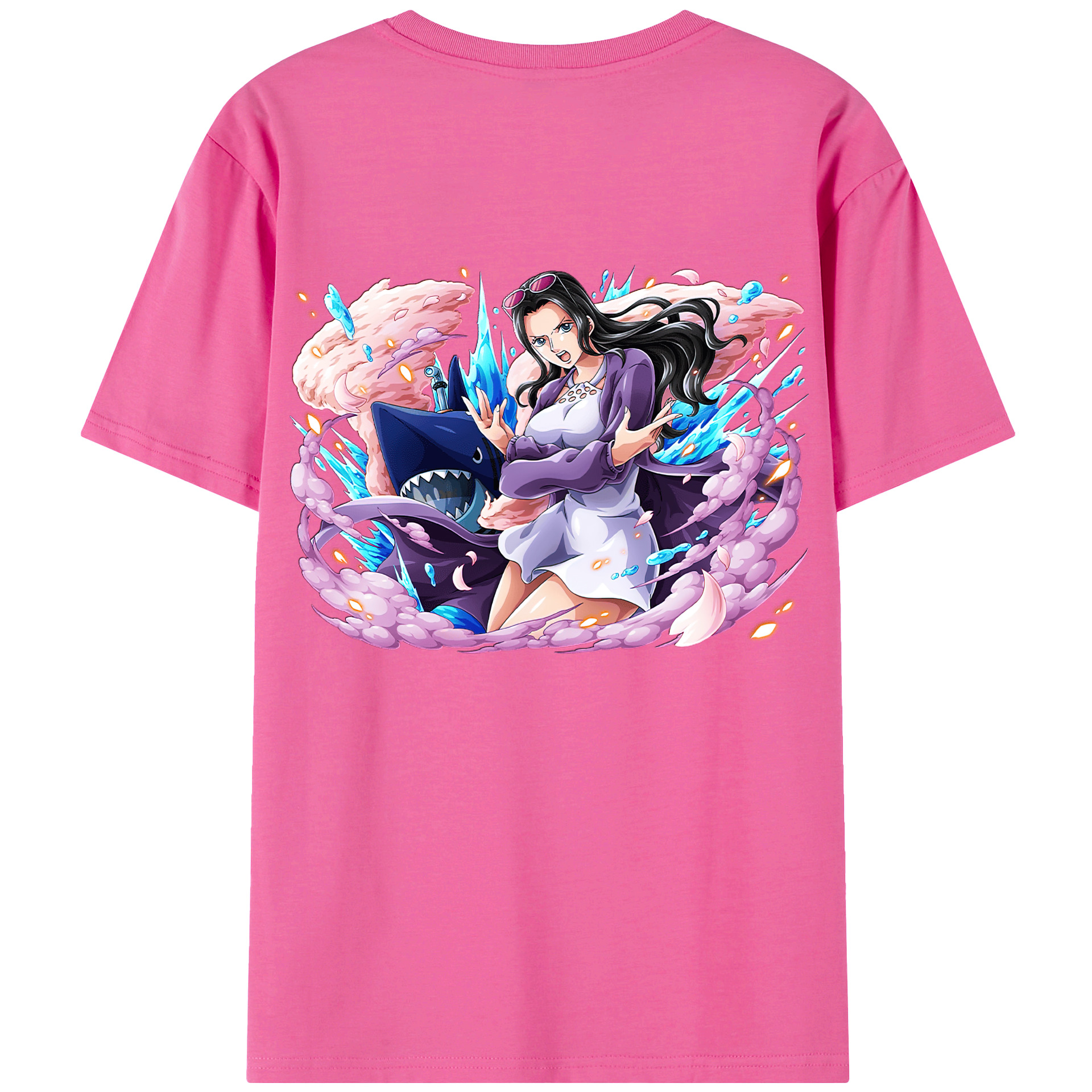 ワンピース ニコ・ロビン ONE PIECE Nico Robin レディース半袖Tシャツ(バックプリント)